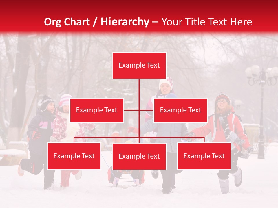 Childhood Snow Joy PowerPoint Template