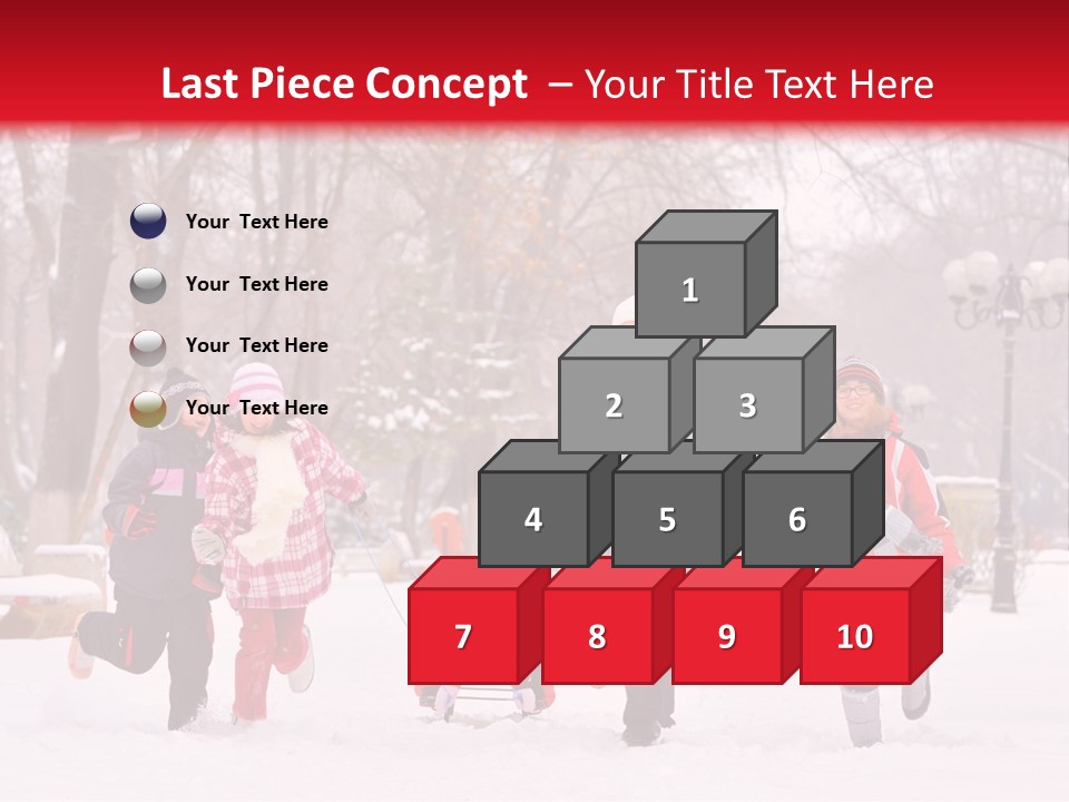 Childhood Snow Joy PowerPoint Template