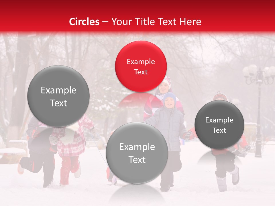 Childhood Snow Joy PowerPoint Template