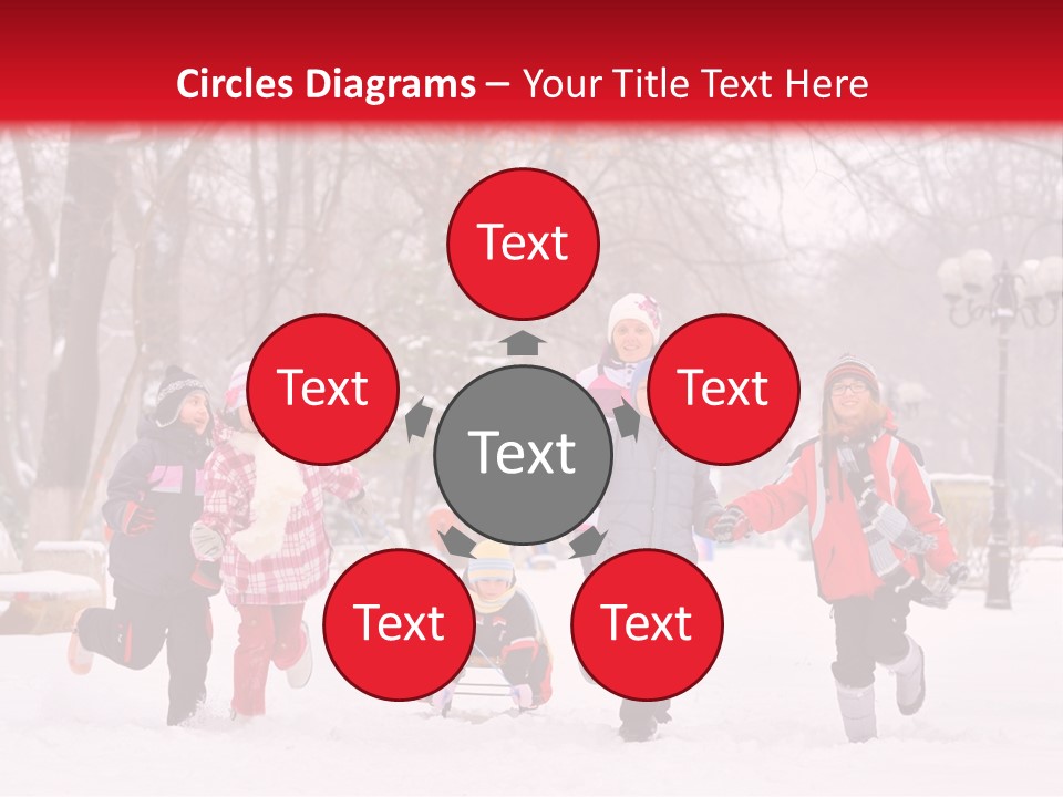 Childhood Snow Joy PowerPoint Template