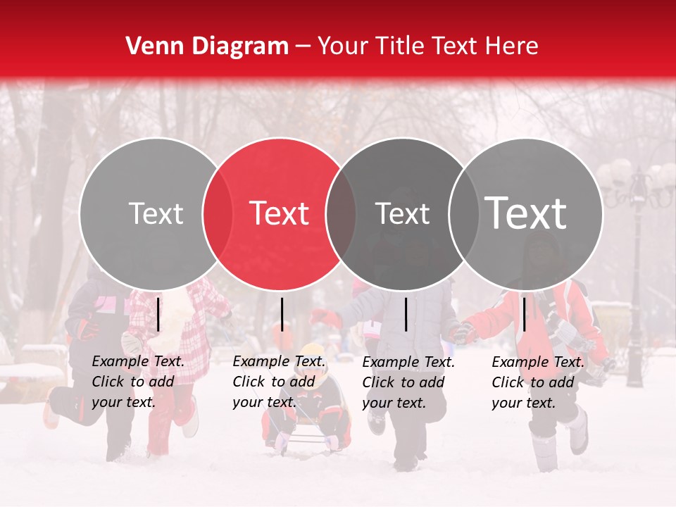 Childhood Snow Joy PowerPoint Template