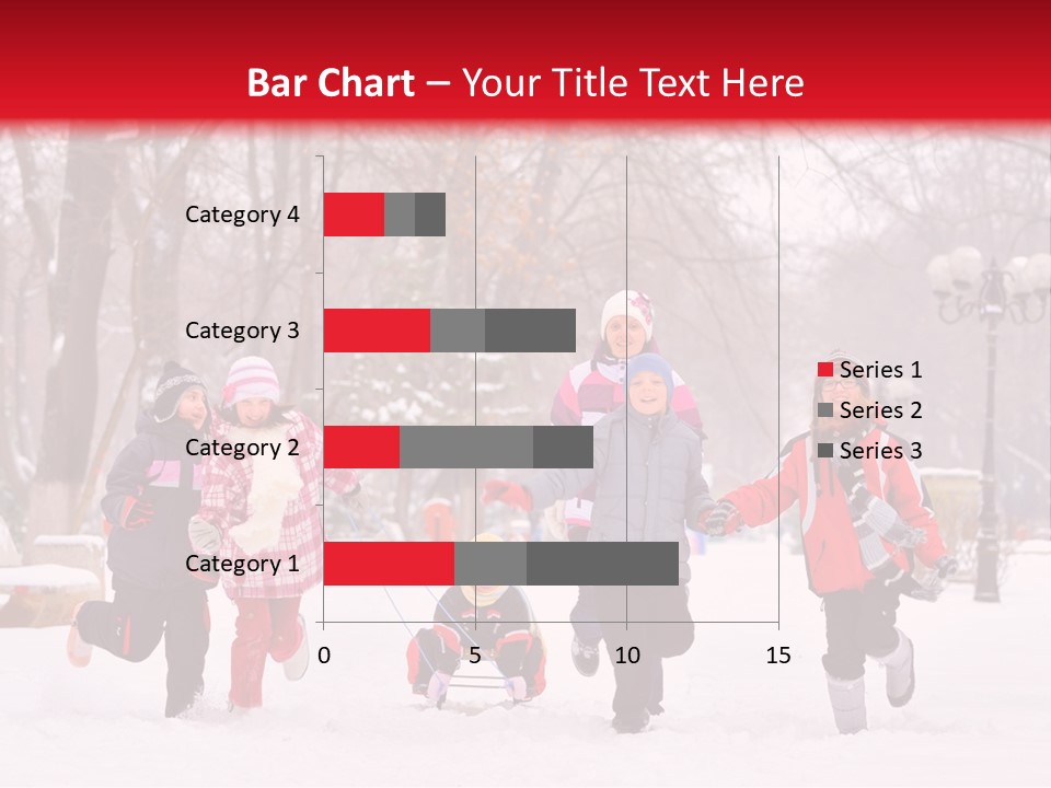 Childhood Snow Joy PowerPoint Template