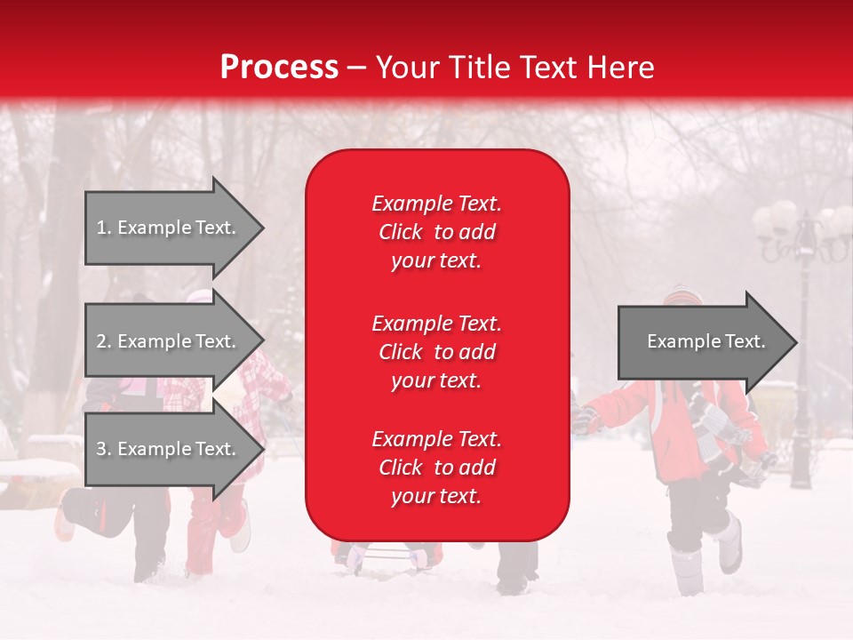 Childhood Snow Joy PowerPoint Template