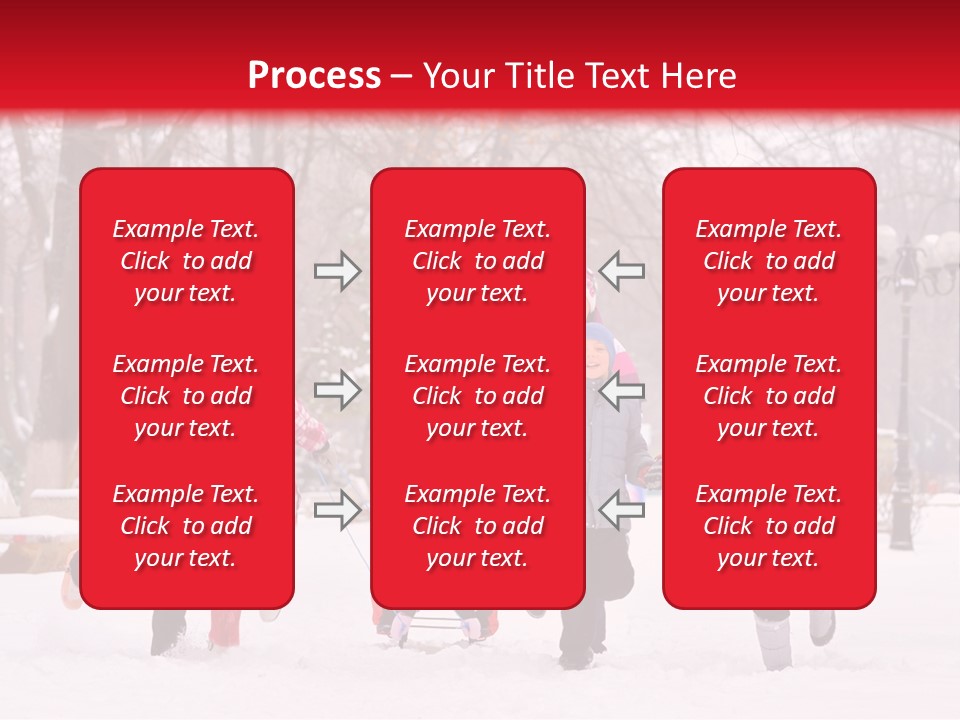 Childhood Snow Joy PowerPoint Template
