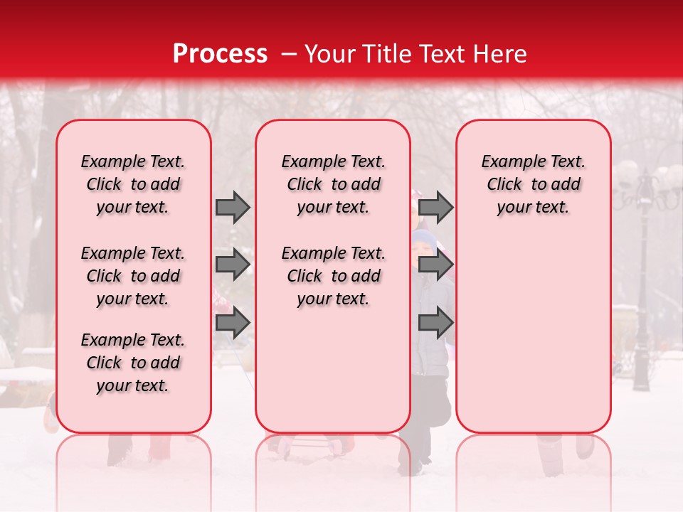 Childhood Snow Joy PowerPoint Template