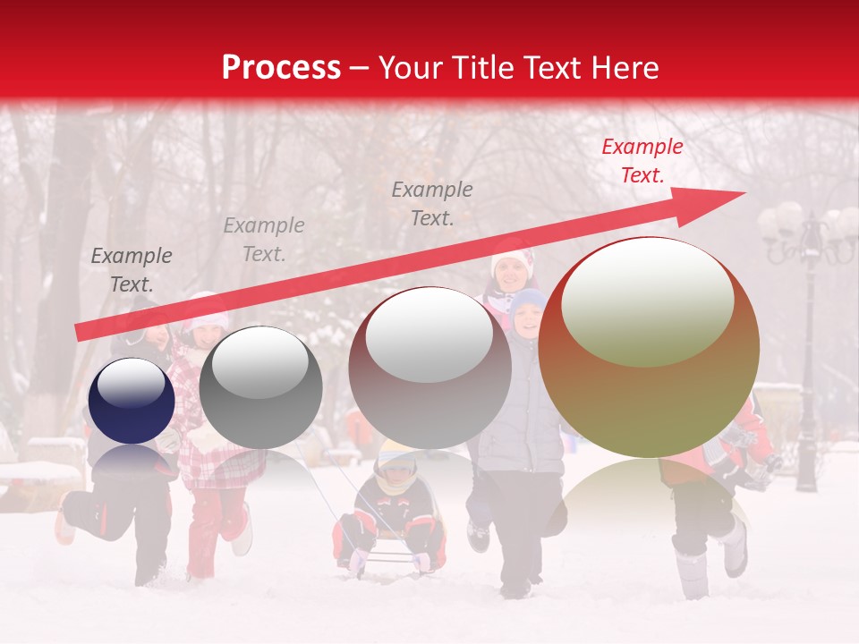 Childhood Snow Joy PowerPoint Template