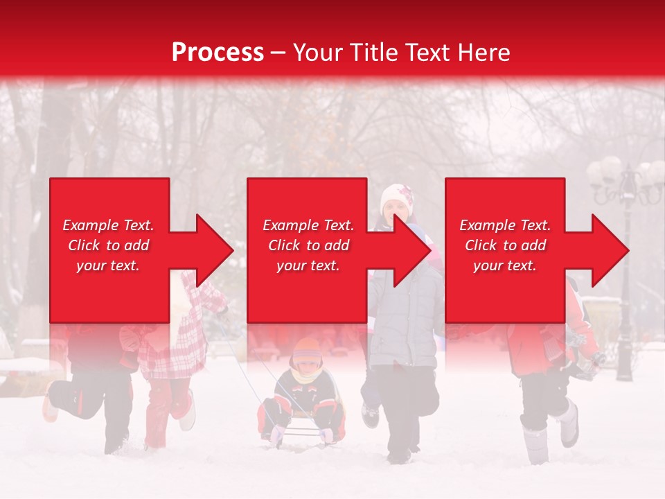 Childhood Snow Joy PowerPoint Template