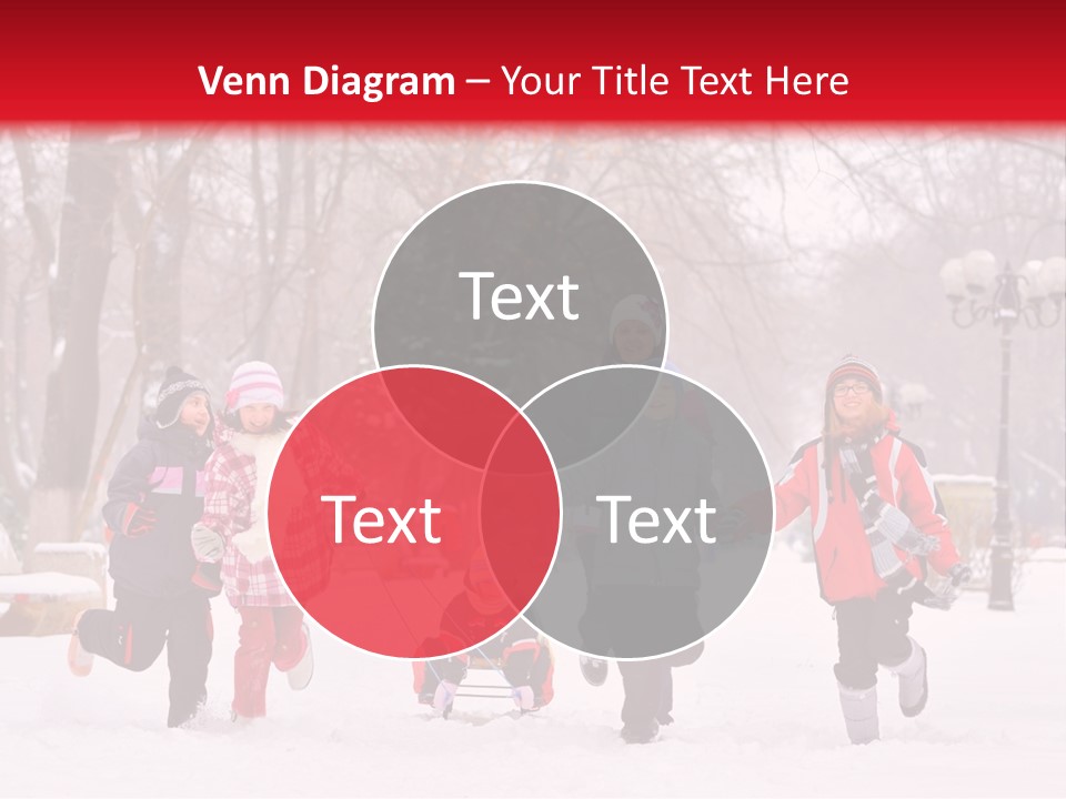 Childhood Snow Joy PowerPoint Template