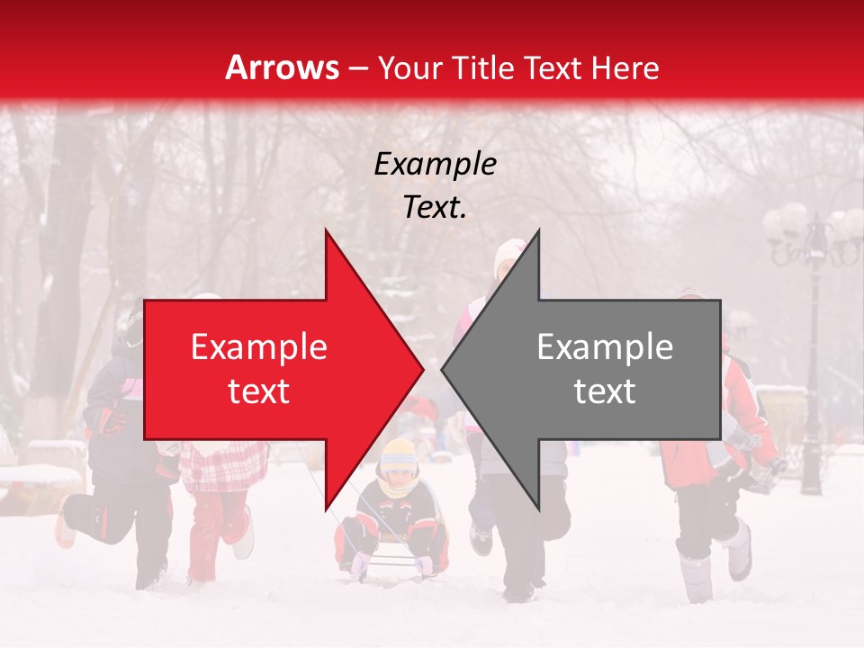 Childhood Snow Joy PowerPoint Template