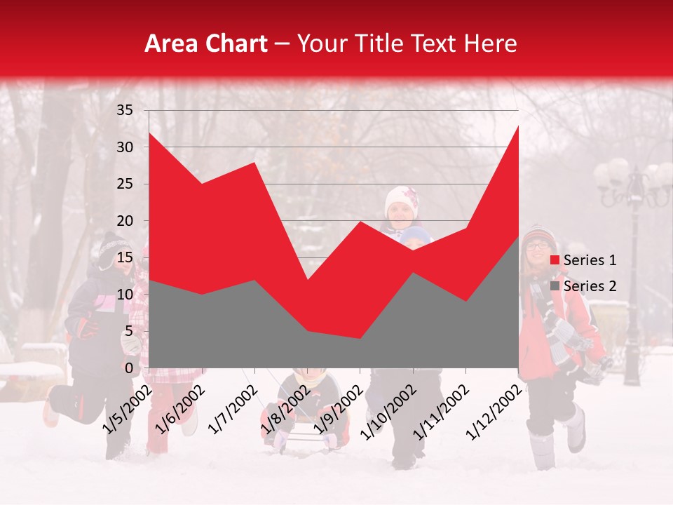 Childhood Snow Joy PowerPoint Template