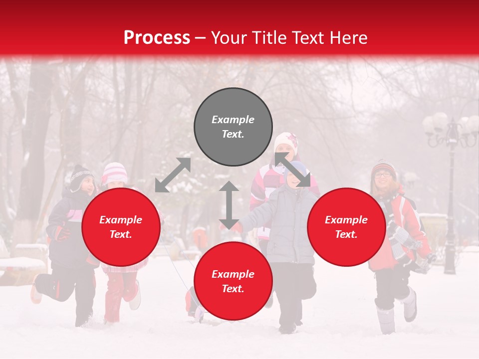 Childhood Snow Joy PowerPoint Template