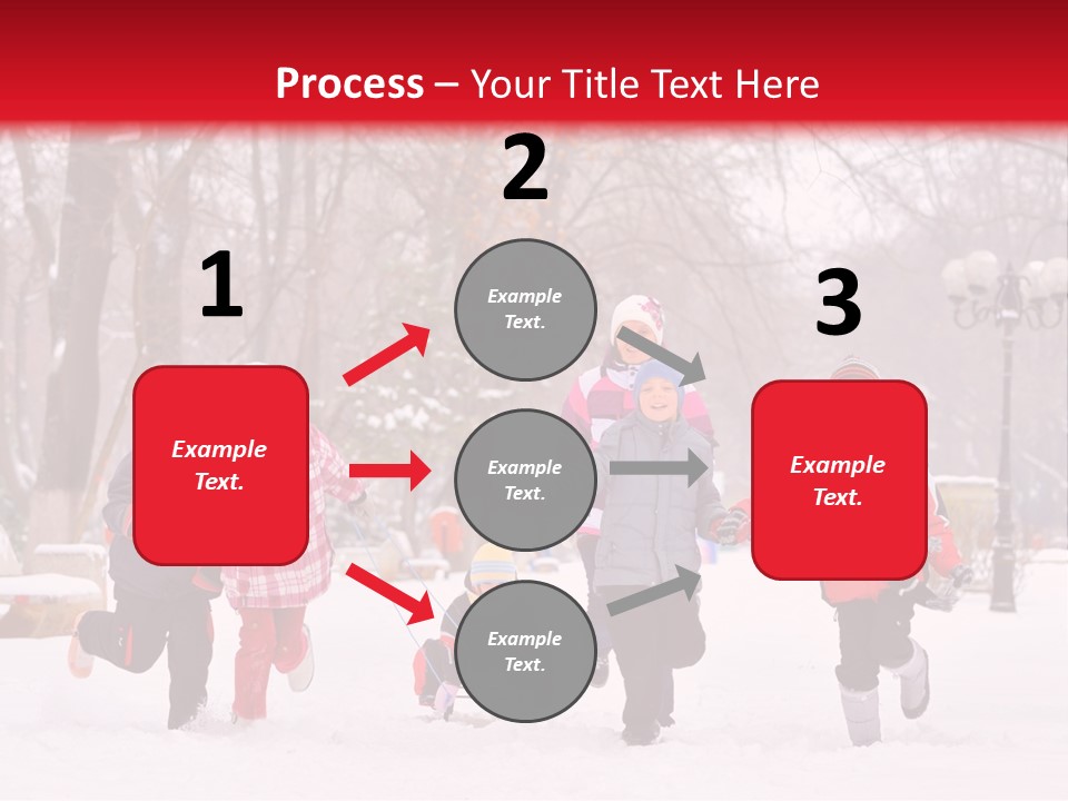 Childhood Snow Joy PowerPoint Template