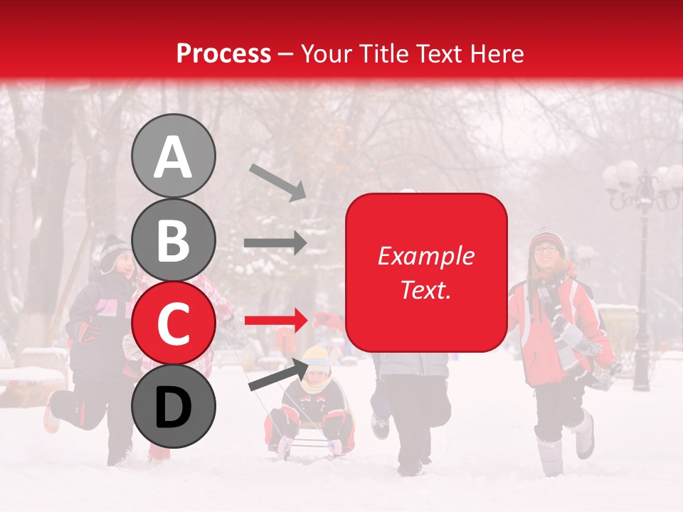 Childhood Snow Joy PowerPoint Template