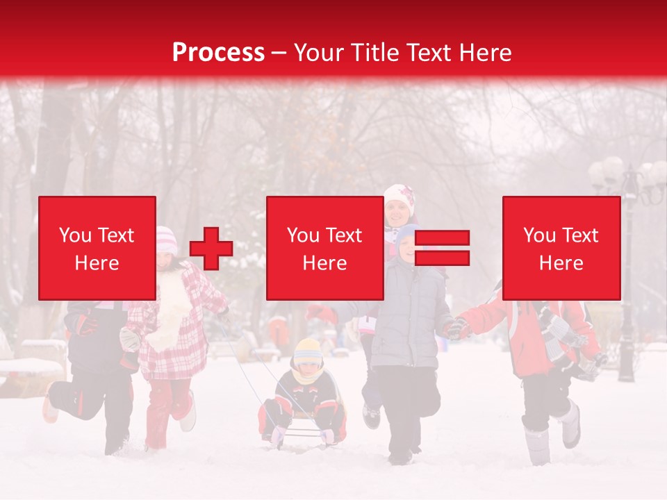 Childhood Snow Joy PowerPoint Template