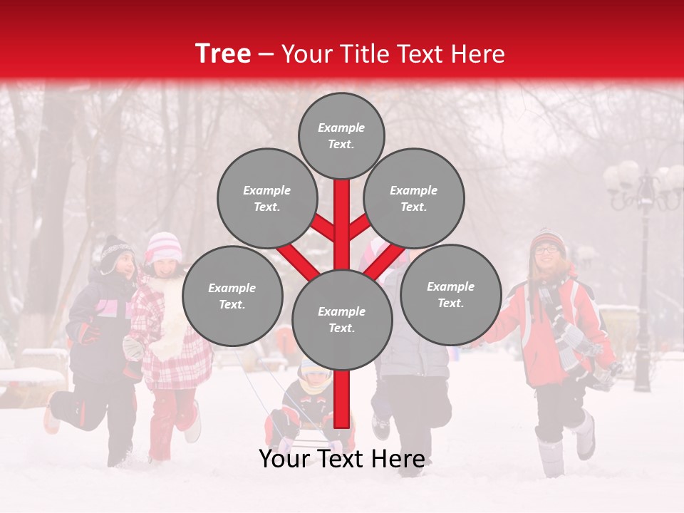 Childhood Snow Joy PowerPoint Template