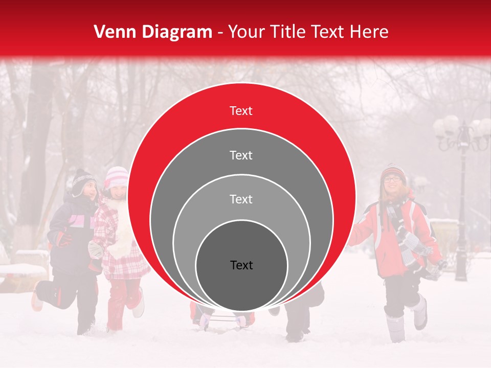 Childhood Snow Joy PowerPoint Template