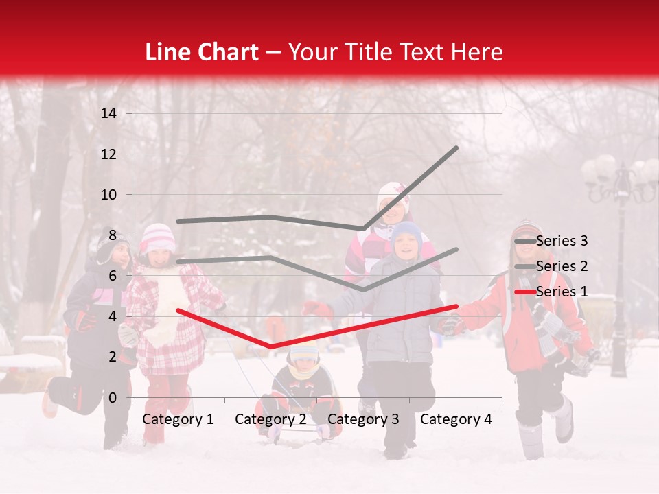Childhood Snow Joy PowerPoint Template