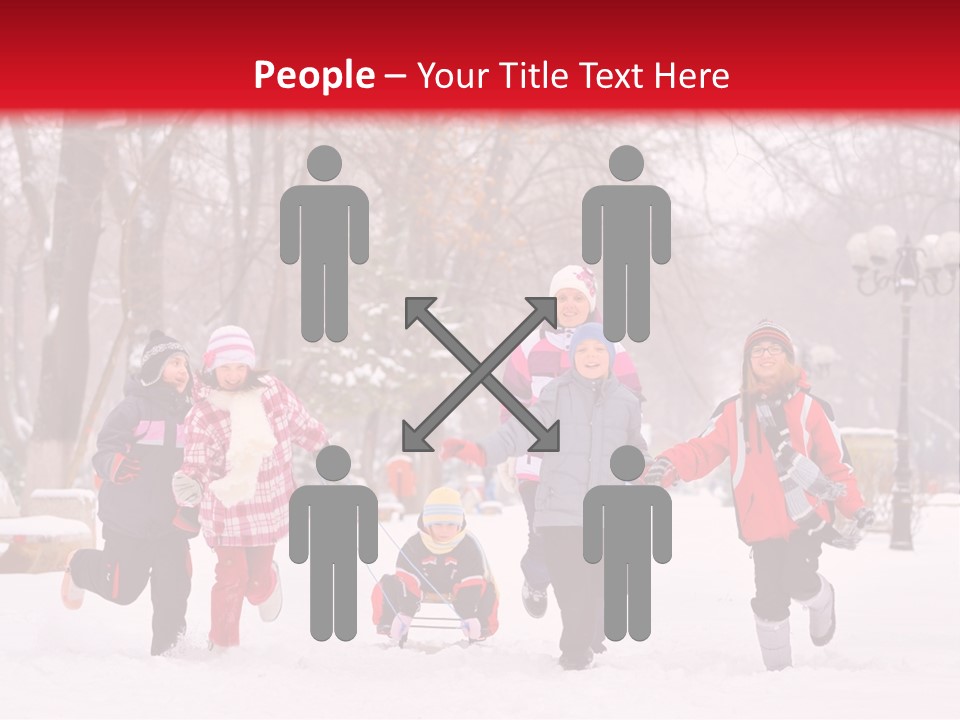 Childhood Snow Joy PowerPoint Template
