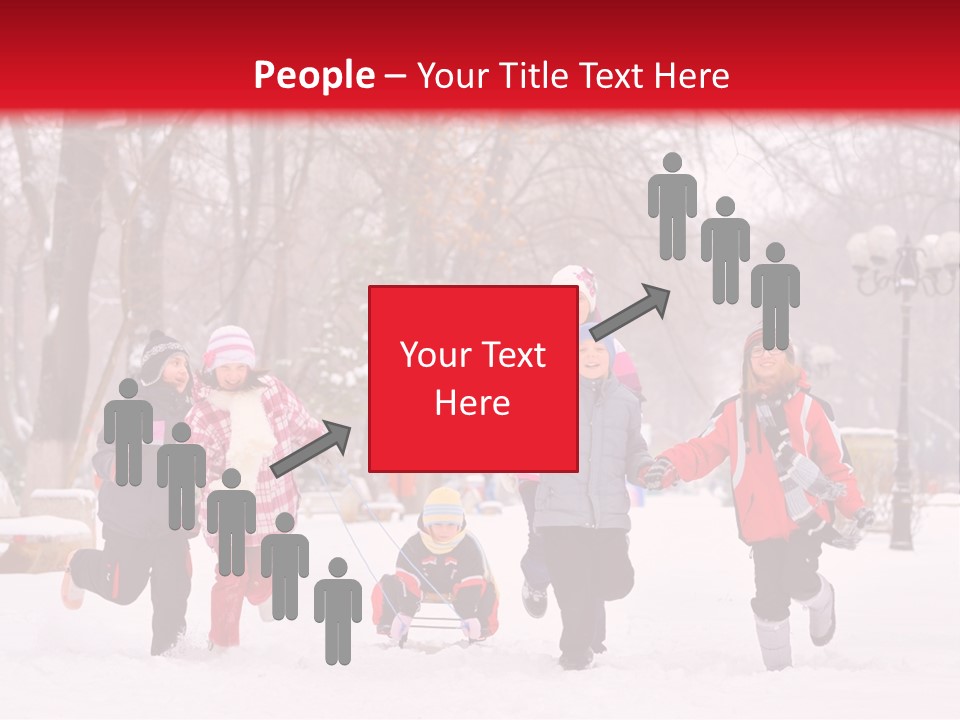 Childhood Snow Joy PowerPoint Template