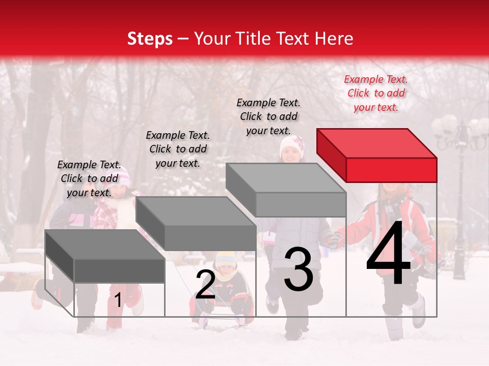 Childhood Snow Joy PowerPoint Template