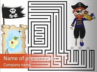 Kid Maze Gun PowerPoint Template