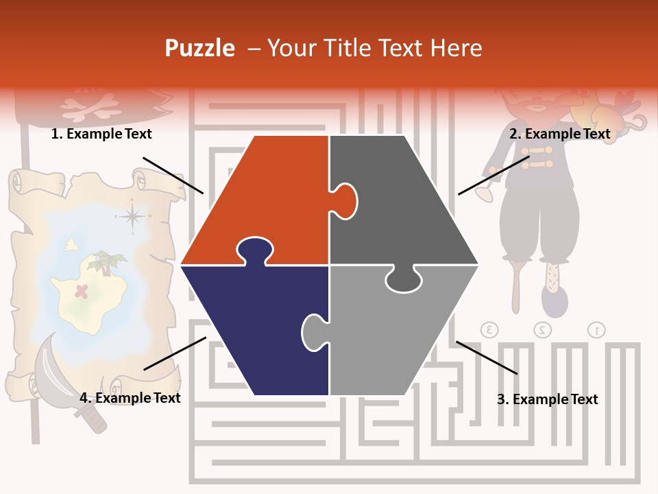 Kid Maze Gun PowerPoint Template