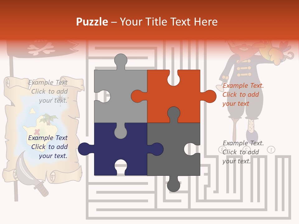 Kid Maze Gun PowerPoint Template