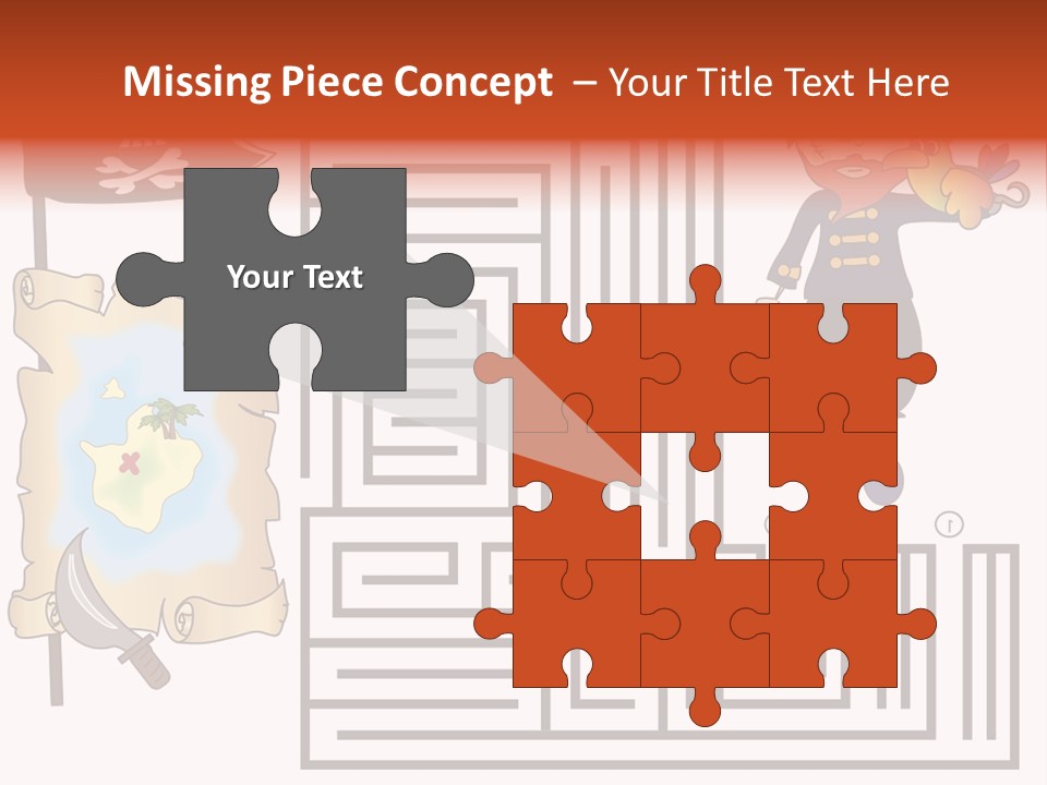 Kid Maze Gun PowerPoint Template