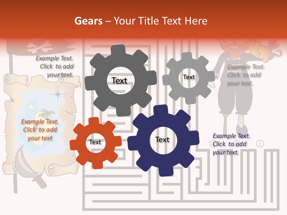Kid Maze Gun PowerPoint Template