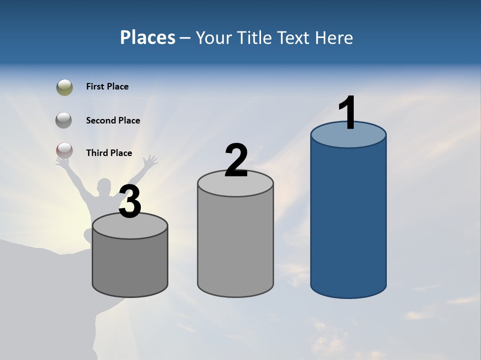 Climber Outdoor Sun PowerPoint Template