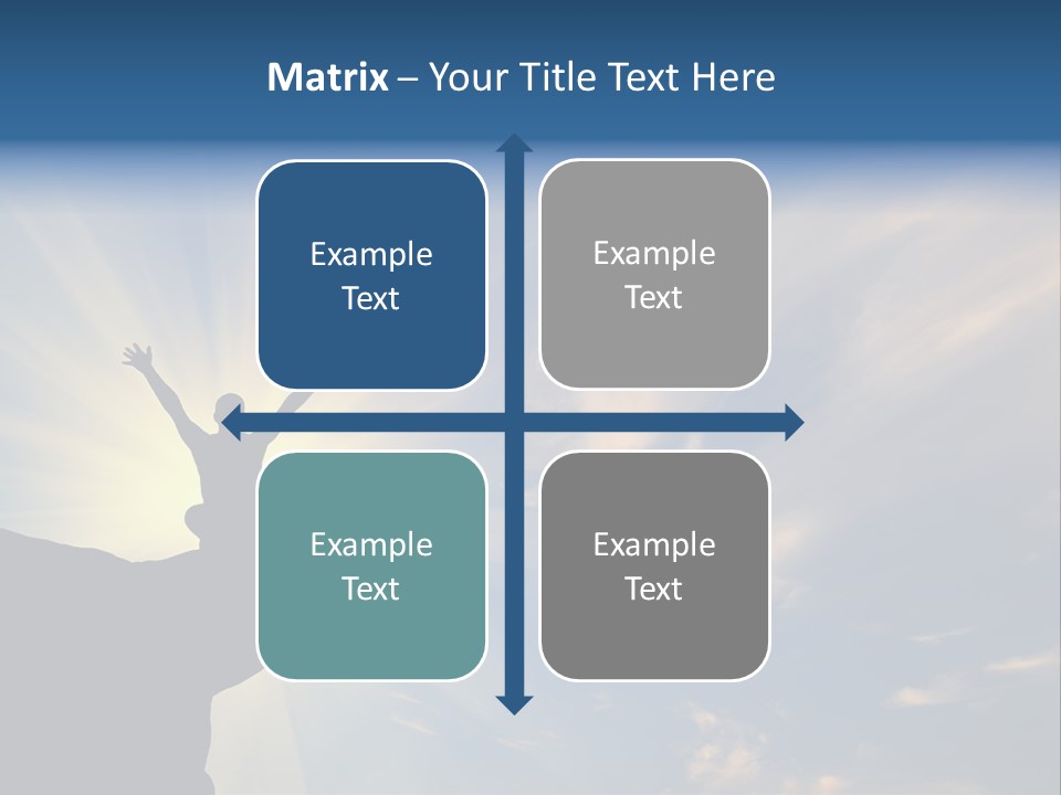 Climber Outdoor Sun PowerPoint Template