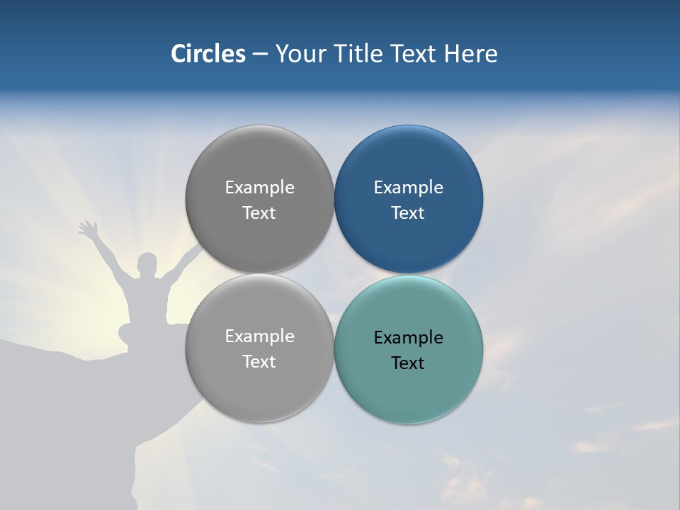 Climber Outdoor Sun PowerPoint Template