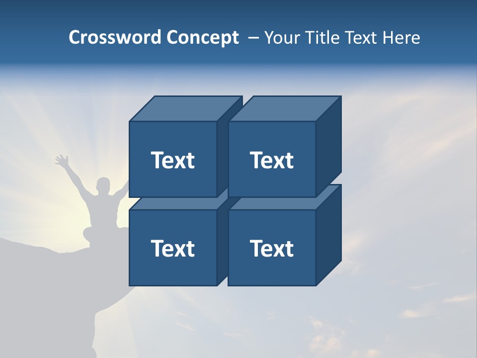 Climber Outdoor Sun PowerPoint Template