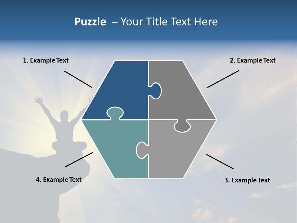 Climber Outdoor Sun PowerPoint Template