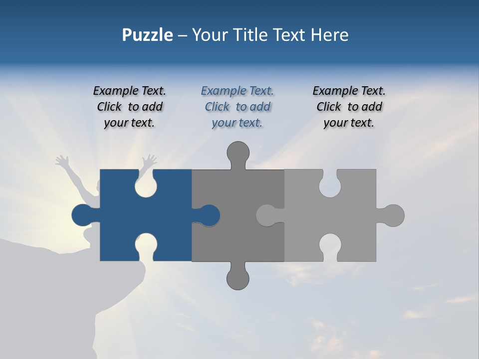 Climber Outdoor Sun PowerPoint Template