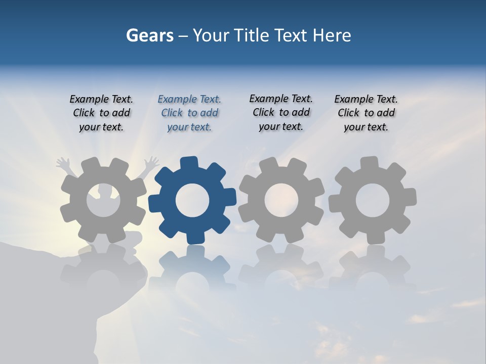 Climber Outdoor Sun PowerPoint Template