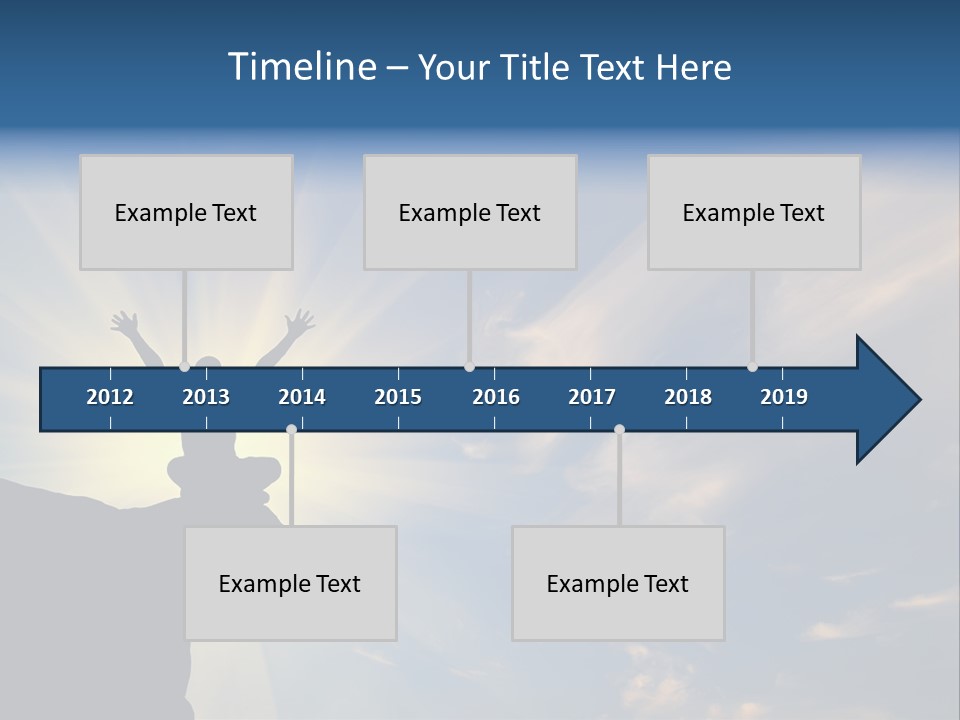 Climber Outdoor Sun PowerPoint Template