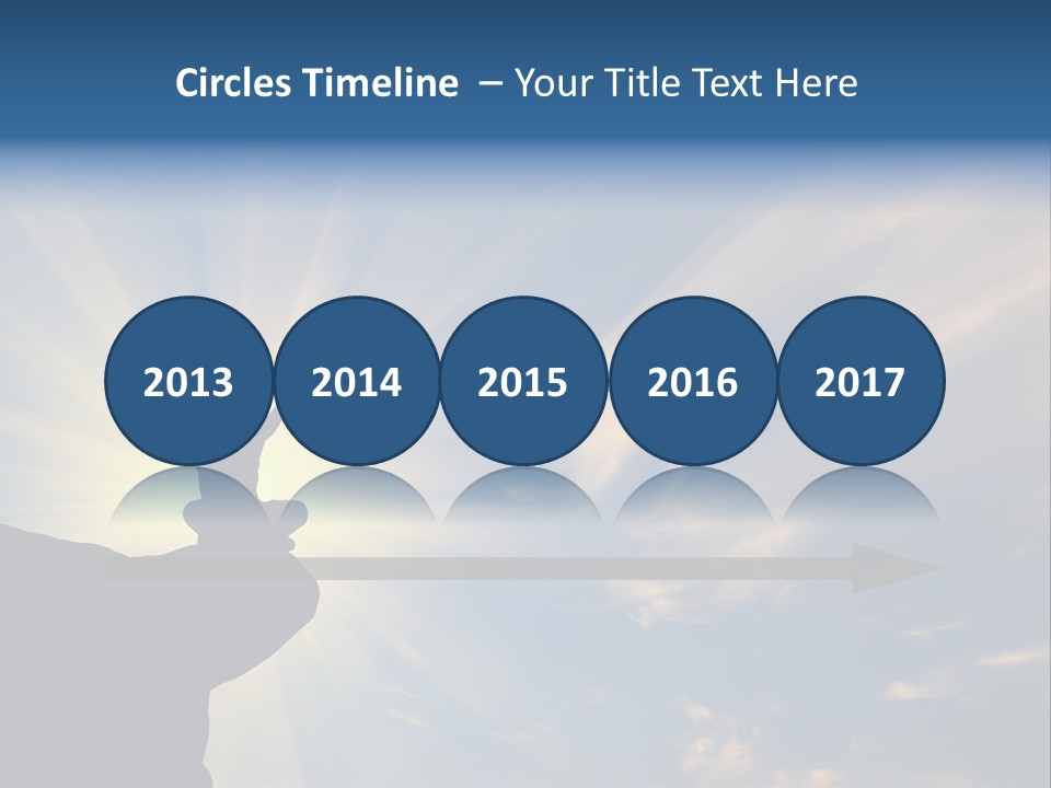 Climber Outdoor Sun PowerPoint Template