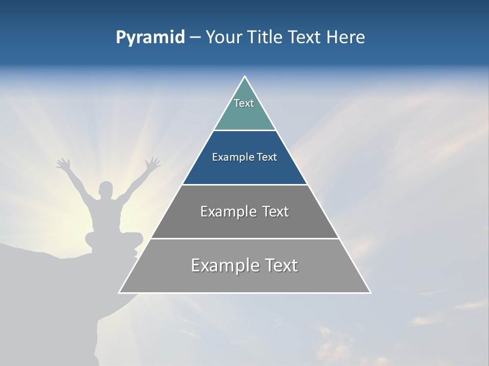 Climber Outdoor Sun PowerPoint Template