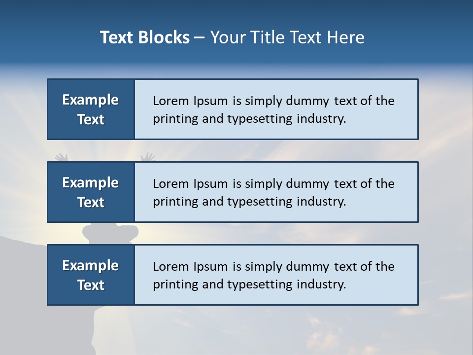 Climber Outdoor Sun PowerPoint Template