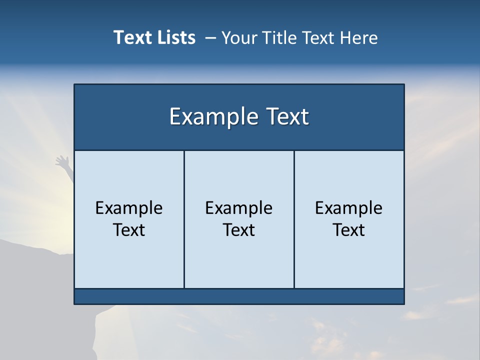 Climber Outdoor Sun PowerPoint Template