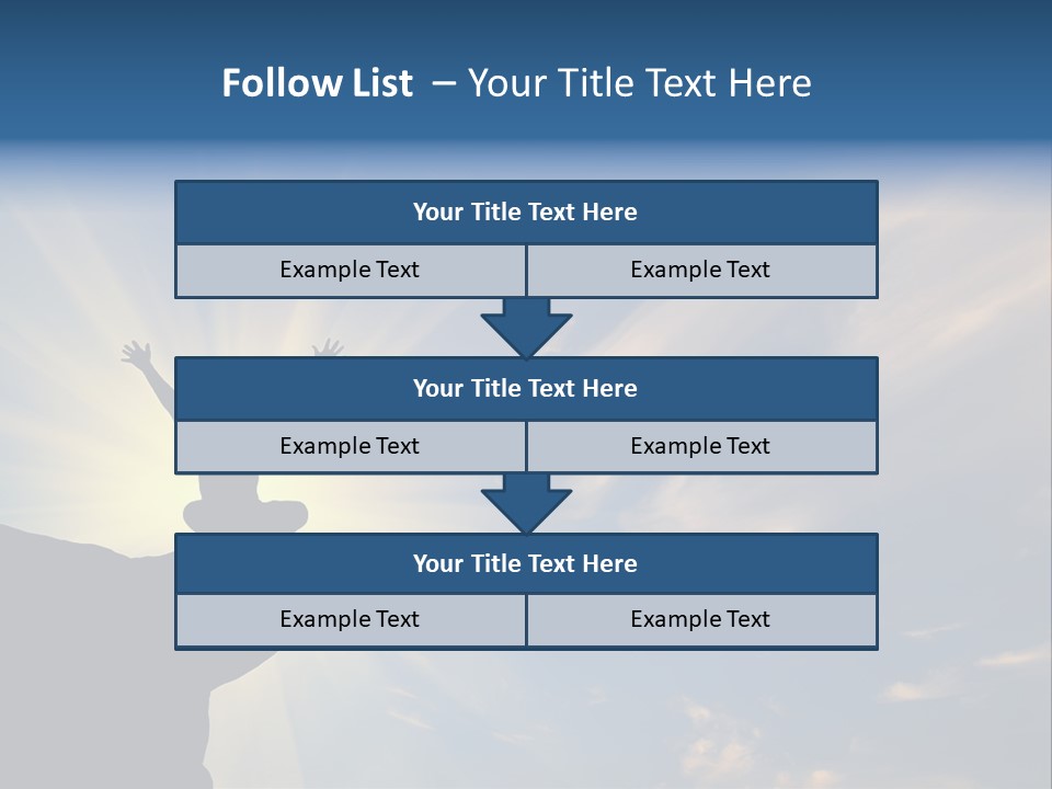 Climber Outdoor Sun PowerPoint Template