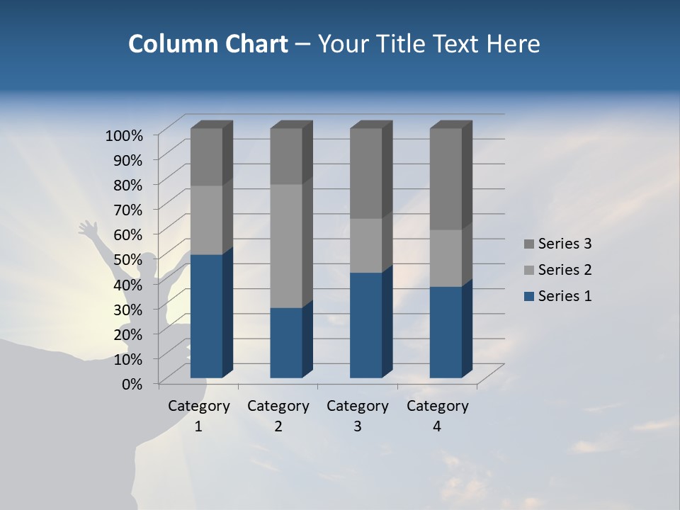 Climber Outdoor Sun PowerPoint Template