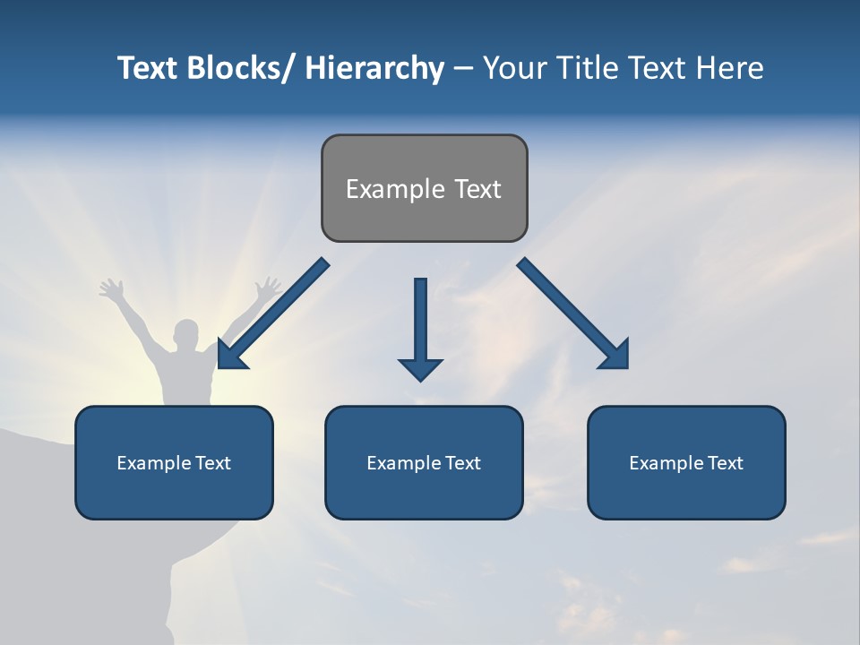 Climber Outdoor Sun PowerPoint Template