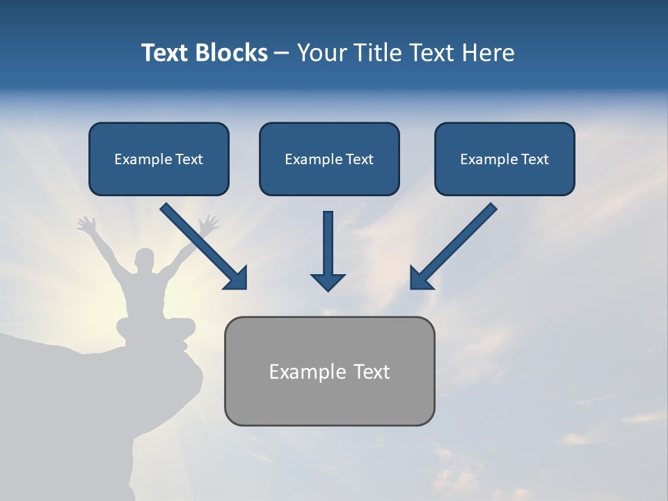 Climber Outdoor Sun PowerPoint Template