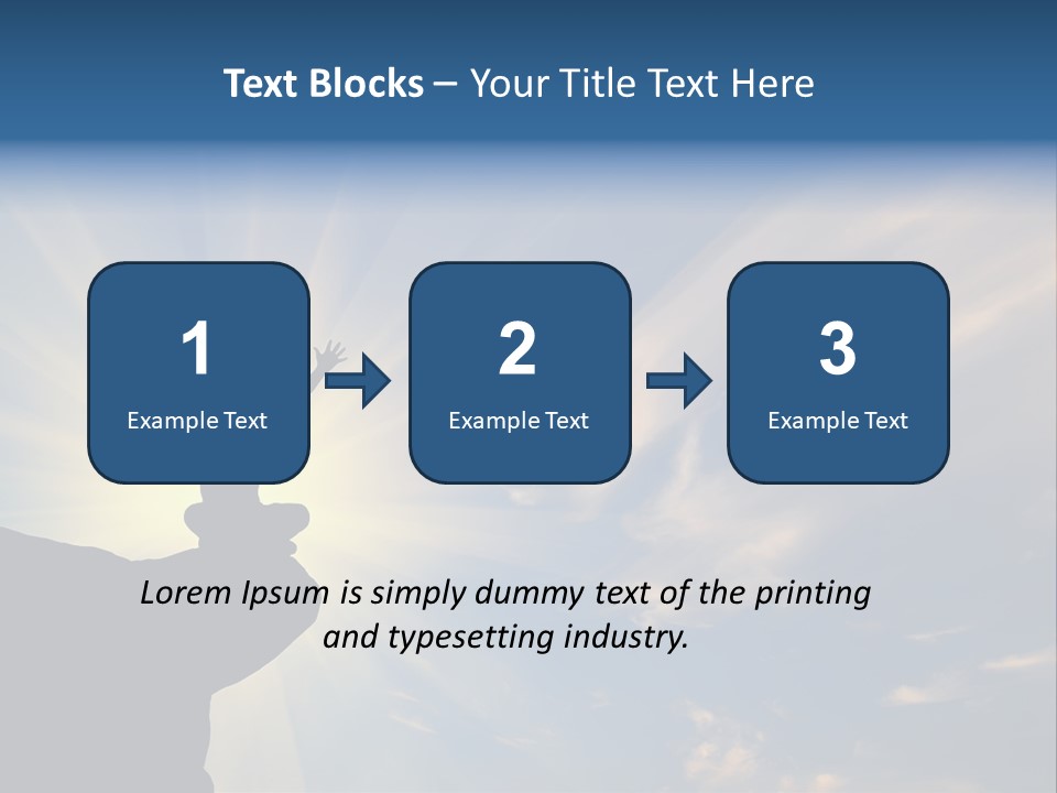 Climber Outdoor Sun PowerPoint Template