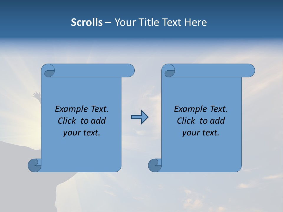 Climber Outdoor Sun PowerPoint Template