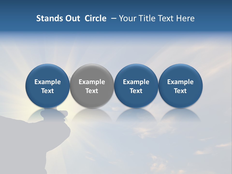 Climber Outdoor Sun PowerPoint Template