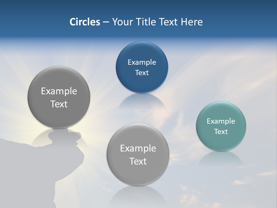 Climber Outdoor Sun PowerPoint Template