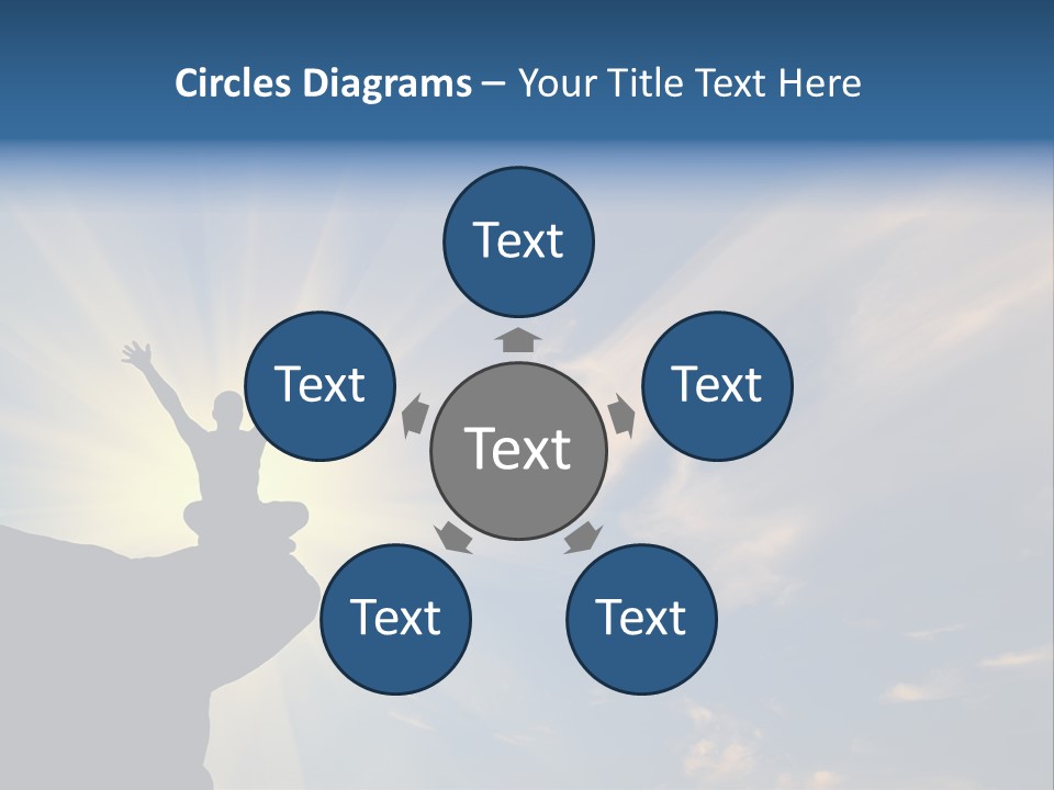 Climber Outdoor Sun PowerPoint Template